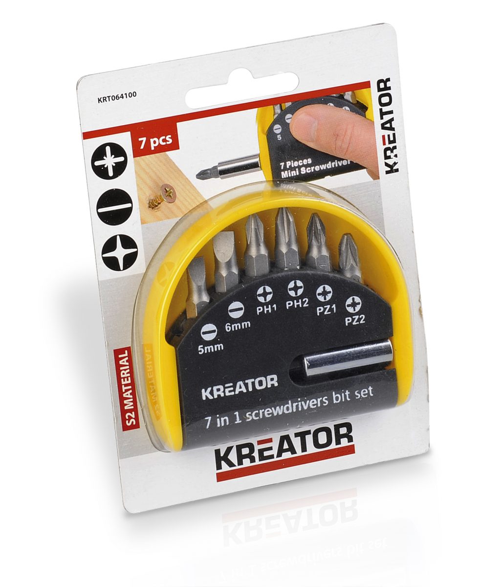 Kärkisarja BIT SET 7PCS PZ/FL/PH KREATOR-0