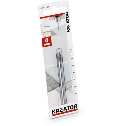 Poranterä lasi kaakeli 6x72mm KREATOR-0